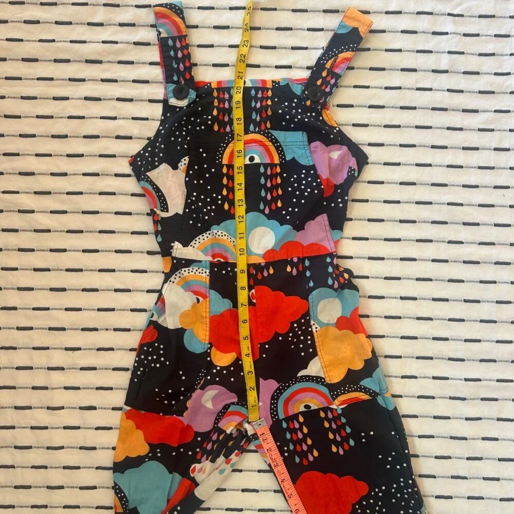 Nooworks Universe by Rainbow Kimono Overalls Pockets Women Jumpsuit Cloud XS - Picture 7 of 8